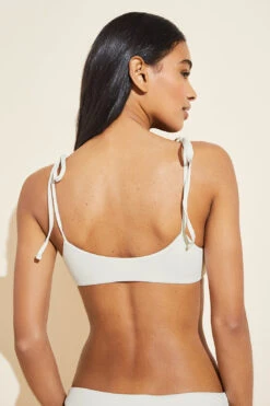 Eberjey Dylan Smooth Bikini Top - Ecru -Fashion - Pajamas W1450DY ECRU B