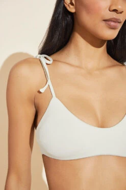 Eberjey Dylan Smooth Bikini Top - Ecru -Fashion - Pajamas W1450DY ECRU S