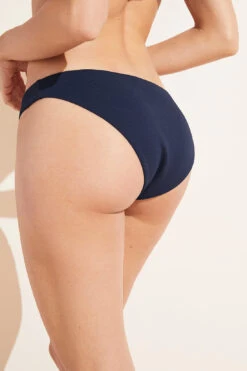 Eberjey Annia Textured Bikini Bottom - Peacoat -Fashion - Pajamas W1921AI PEACA B