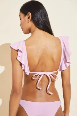 Eberjey Graziela Textured Bikini Top - Lilac -Fashion - Pajamas W1921GZ LILAC B