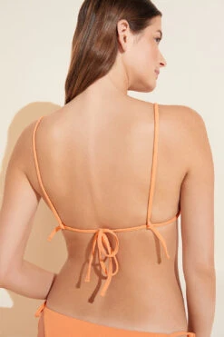 Eberjey Nessa Textured Bikini Top - Cantaloupe -Fashion - Pajamas W2010NS CANTA B 1