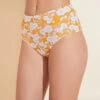 Eberjey Dita Printed Textured Bikini Bottom - Mango/Lilac -Fashion - Pajamas W2011DI MALL F