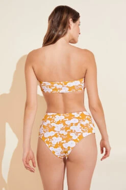 Eberjey Summer Printed Textured Bikini Top - Mango/Lilac -Fashion - Pajamas W2011SU MALL B