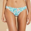 Eberjey Annia Printed Textured Bikini Bottom - Ocean Bay/Multi -Fashion - Pajamas W2012AI MULTI F