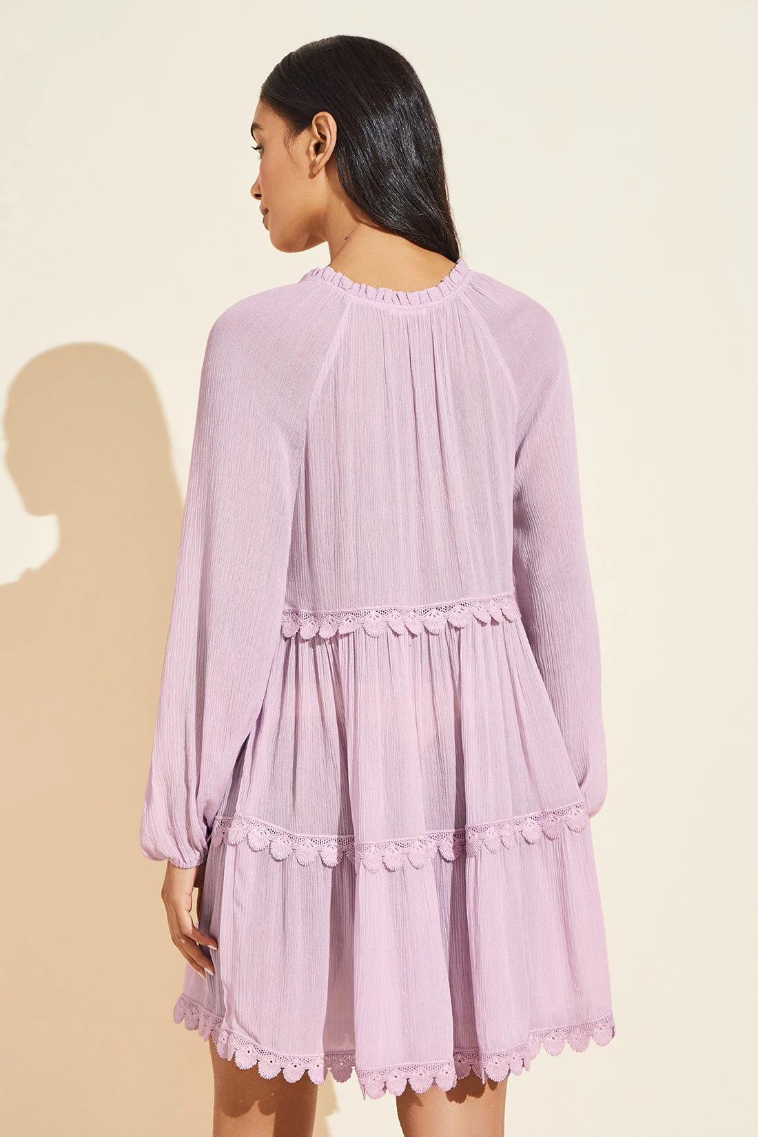 Eberjey Sofia Breezy Weave Cover-Up - Lilac 5 Eberjey Sofia Breezy Weave Cover-Up - Lilac - Image 3