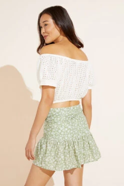 Eberjey Harper Cotton Eyelet Beach Top - Ecru 7 Eberjey Harper Cotton Eyelet Beach Top - Ecru -Fashion - Pajamas WC1920HR ECRU B