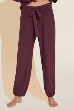 Eberjey Softest Sweats Plush TENCEL™ Pant - Mulberry