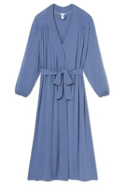 Lake DreamKnit Midi Robe In Aura