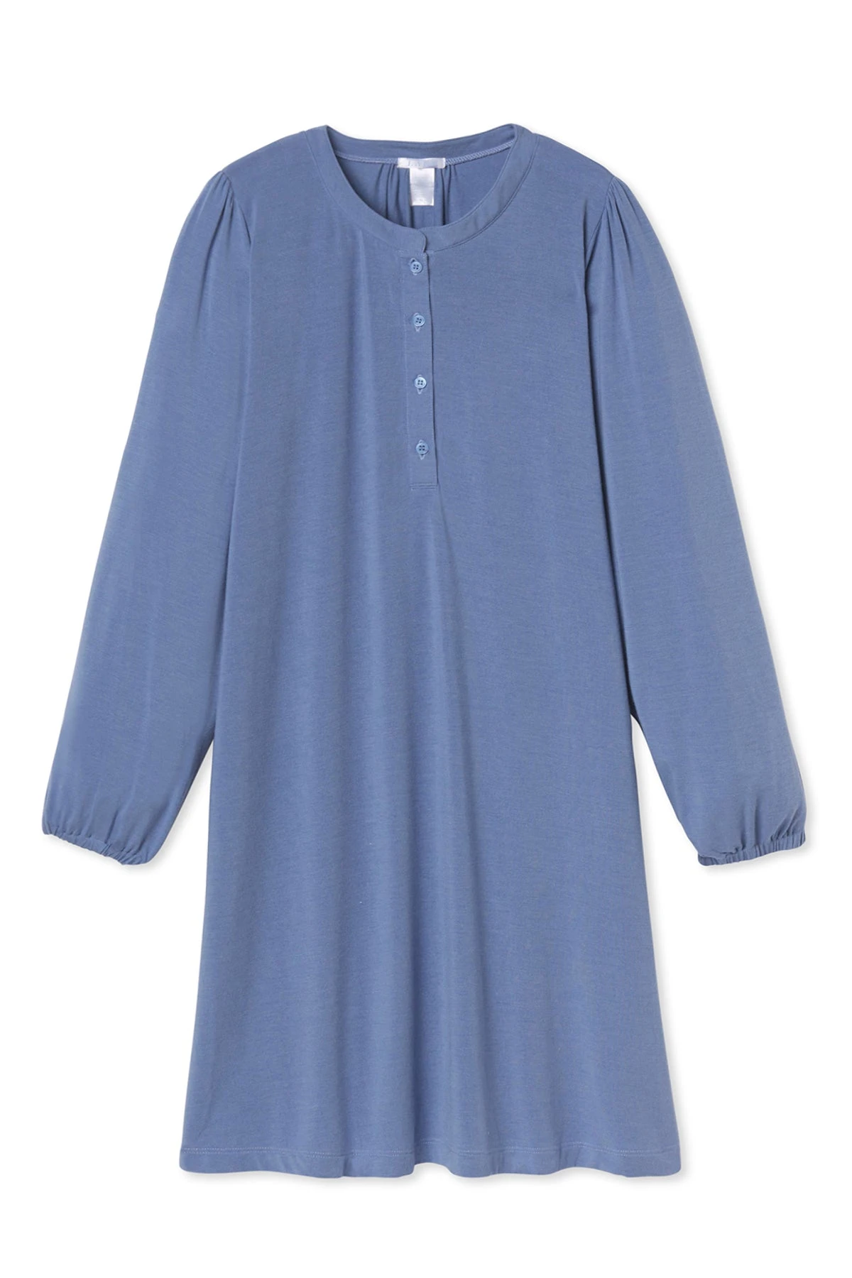 Lake DreamKnit Henley Nightgown In Aura 3 Lake DreamKnit Henley Nightgown In Aura