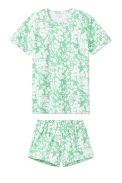 Lake Pima Weekend Shorts Set In Grass Floral