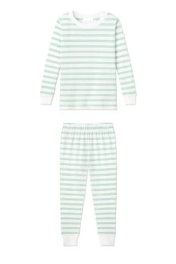 Lake Kids Long-Long Set In Grass Stripe