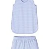 Lake Pima Tank-Short Set In Hydrangea -Fashion - Pajamas hydrangea tank