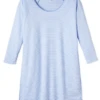 Lake Pima Long Sleeve Nightgown In Hydrangea -Fashion - Pajamas hydrangeaflats 02