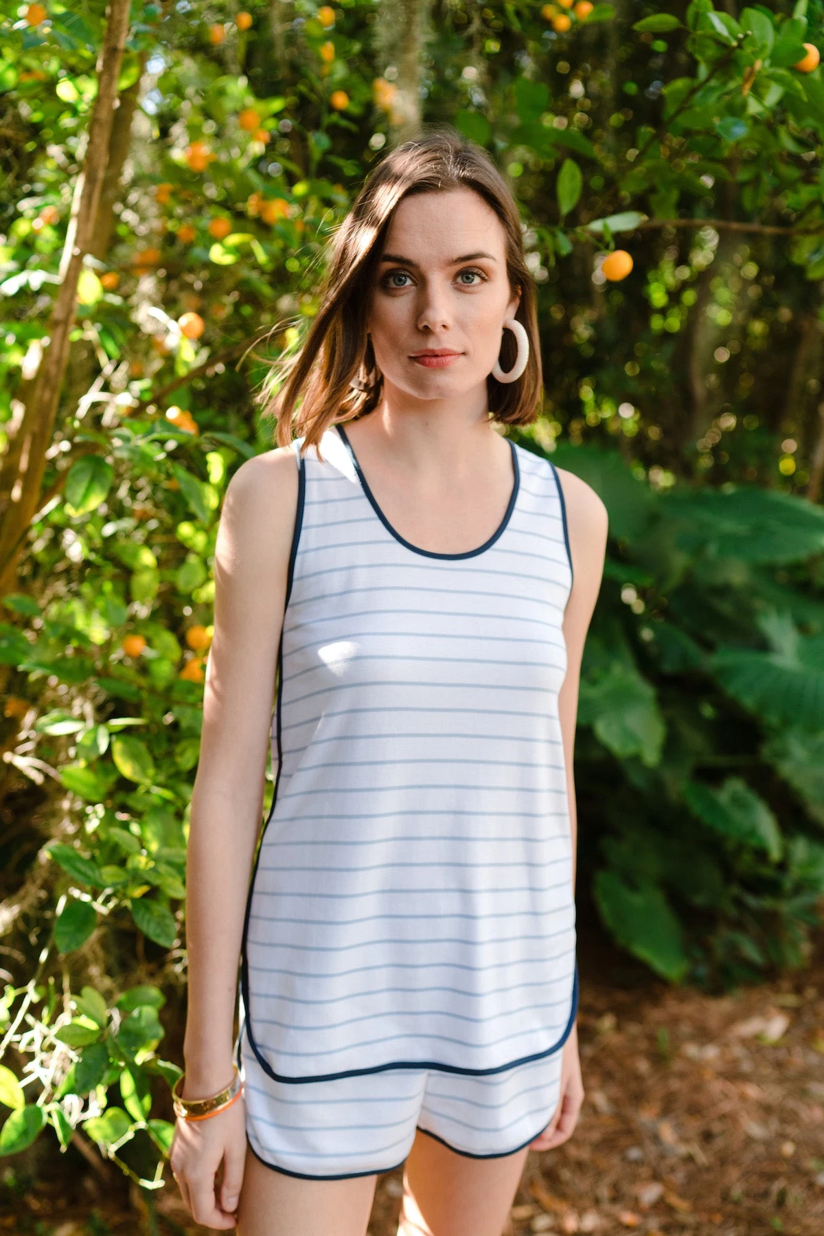 Lake Pima Tank-Short Set In Marine 4 Lake Pima Tank-Short Set In Marine - Image 2