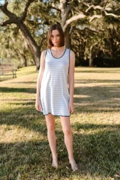 Lake Pima Tank Gown In Marine -Fashion - Pajamas lake lowcountry 580 copy