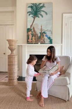 Lake Pima Maternity Short-Long Set In Rose -Fashion - Pajamas maternity rose 2