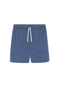 Lake Men's Pima Curved Hem Shorts In Navy