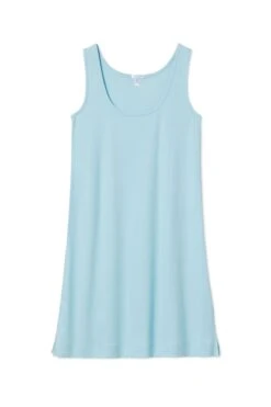 Lake Pointelle Tank Gown In Surf