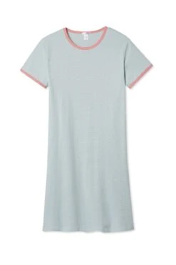 Fashion - Pajamas 13 Lake Organic Pima Retro Nightgown In Sage