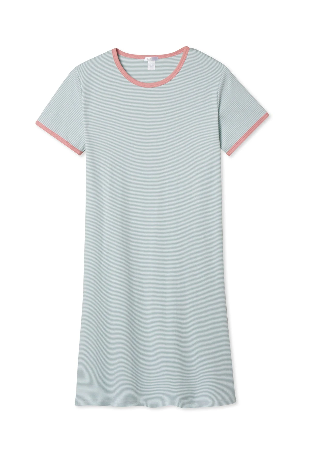 Lake Organic Pima Retro Nightgown In Sage 3 Lake Organic Pima Retro Nightgown In Sage