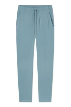 Lake Men's Bamboo Lounge Pants In Stone Blue